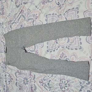 Girls 1st Gray Slim Fit Leggings with Elastic Waistband